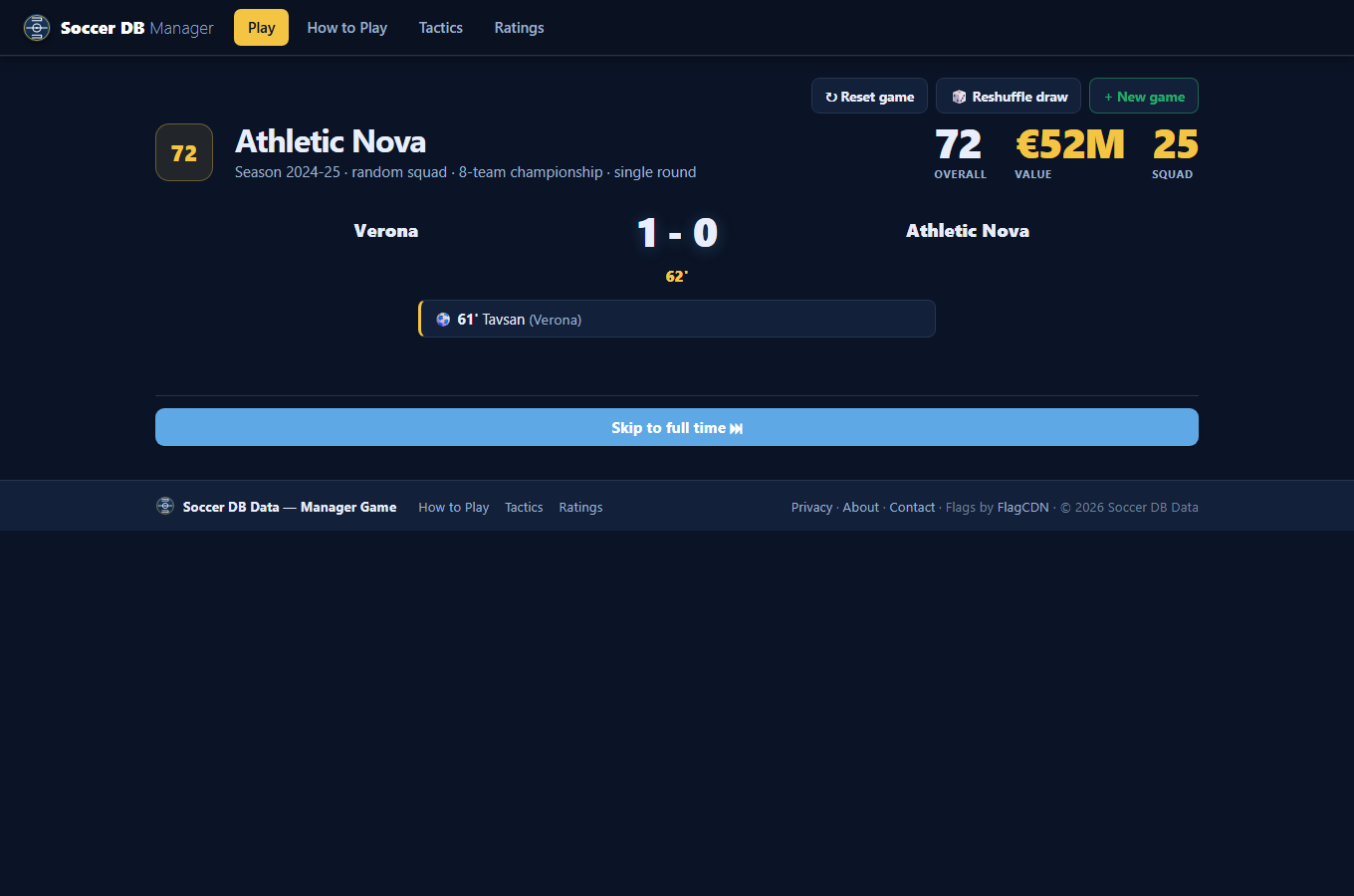 Play matches live